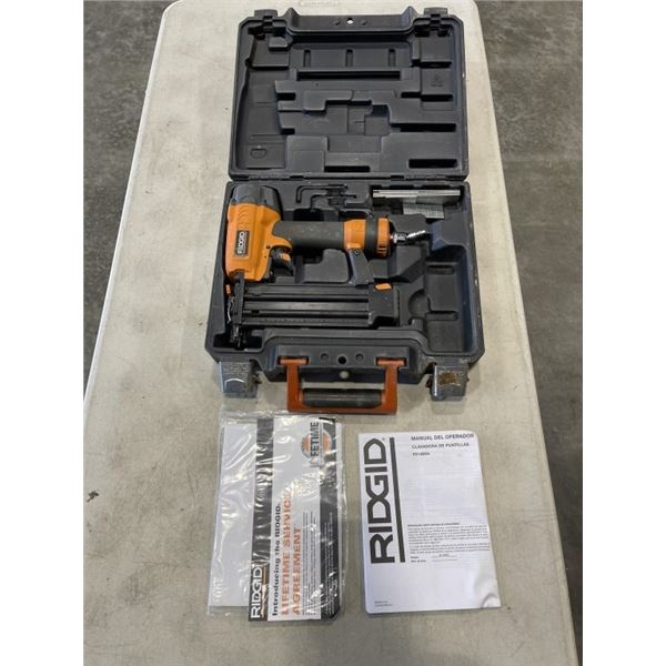 RIDGID FINISHING NAILER IN CASE