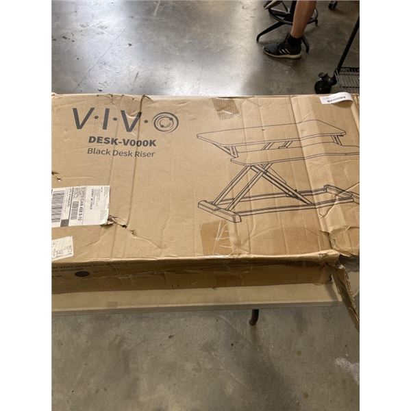 BLACK VIVO DESK RISER