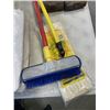 Image 3 : TWO SLEDGE HAMMERS AND HANDLED BRUSH AND TWO MOPS