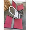 Image 2 : TWO FOLDING CHAIRS AND METAL STEP LADDER