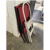 Image 3 : TWO FOLDING CHAIRS AND METAL STEP LADDER