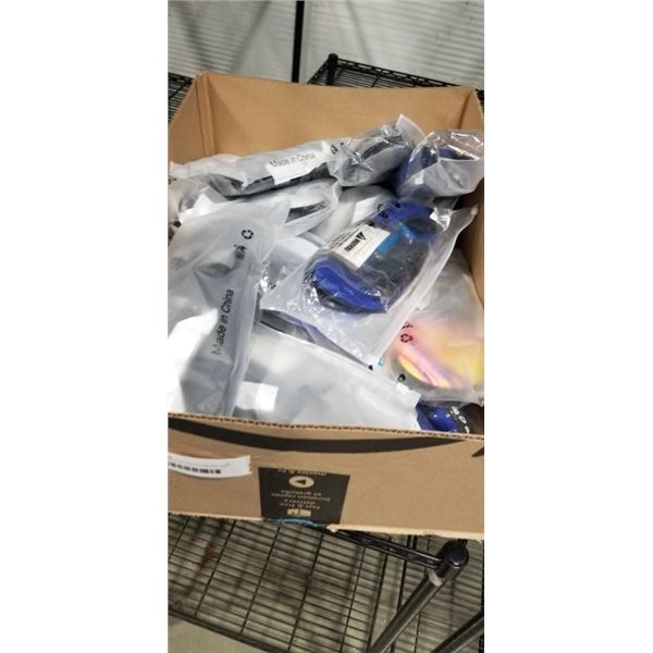 LOT OF VARIOUS WATER SHOES AND WET BAGS