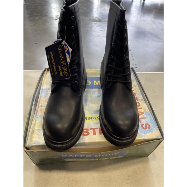 NEW DAFO MODE STEEL TOES SAFTEY BOOTS BLACK SIZE MENS 11