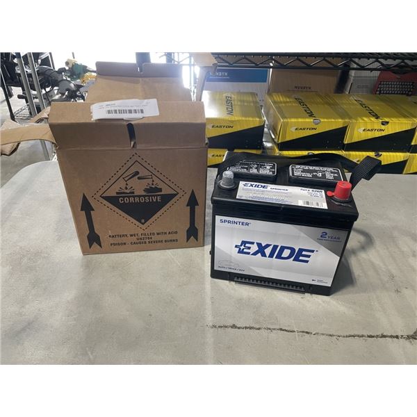 NEW 12V SPRINTER EXIDE BATTERY, PART # S26R