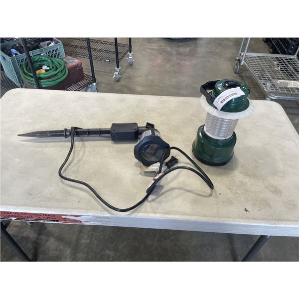 GARDEN STAKE LIGHT AND CAMPING LANTERN
