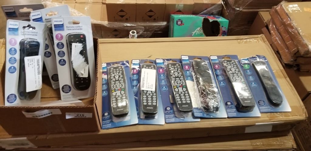 Remote Control Assorted LARGE LOT OF ASSORTED PHILLIPS UNIVERSAL REMOTE CONTROLS