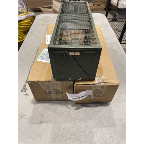 LOT OF 3 LIVE ANIMAL TRAP 16"X 5" X4''