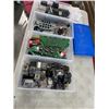 Image 1 : 4 TOTES OF VINTAGE ELECTRICAL REPAIR, TESTING, CONTACT ETC