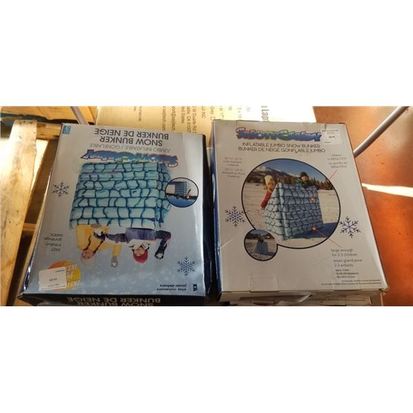 4 INFLATABLE JUMBO SNOW BUNKERS