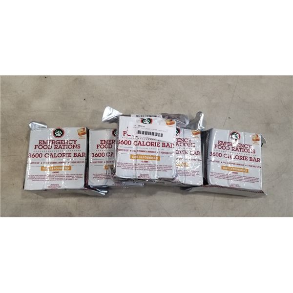 NEW LOT OF 5 GRIZZLY GEAR EMERGENCY FOOD RATIONS VANILLA POUNDCAKE