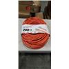 Image 1 : AS NEW HEAVY DUTY 200FT INDOOR OUTDOOR 3 WIRE GROUNDED ELECTRICAL CORD, ORANGE 12AWG