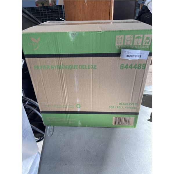 NEW CASE OF WHITE 2 PLY PREMIUM BATH TISSUE, 48 ROLL SOF 500 SHEETS