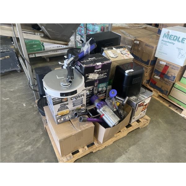 PALLET OF DEFECTIVE STORE RETURNS, INCLUDING ROBOT VACUUMS ETC