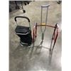 Image 1 : SHOPPING CART WALKER AND CRUTCH