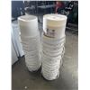Image 2 : 2 STACKS OF WHITE FOOD GRADE BUCKETS