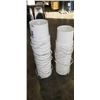 Image 1 : 2 STACKS OF WHITE FOOD GRADE BUCKETS