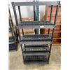 Image 2 : BLACK PLASTIC 6FT STORAGE RACK