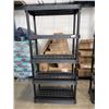 Image 1 : BLACK PLASTIC 6FT STORAGE RACK