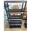 Image 2 : BLACK PLASTIC 6FT STORAGE RACK