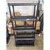 Image 2 : BLACK PLASTIC 6FT STORAGE RACK