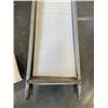 Image 4 : INCLINE CONVEYOR BELT SYSTEM, WORKING, ON ROLLING BASE, 166 INCH LONG, 20 INCH WIDE, PRI BAKERY EQUI