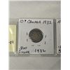 Image 3 : 3 CANADIAN KING GEORGE V LOW MINTAGE SILVER 10 CENT 1932, 1933, 1934 .800 SILVER