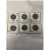Image 1 : 6 CANADIAN LARGE CENTS QUEEN VICTORIA, KING EDWARD VII AND KING GEORGE V
