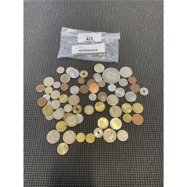 ASSORTED WORLD COINS AND TOKENS