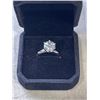 Image 2 : NEW S925 3.0CT MOISSANITE LAB DIAMOND SOLITAIRE RING, RESIZEABLE, MOUNTED IN 925 STERLING SILVER W/ 