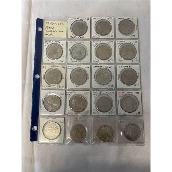 19 TRADE DOLLARS FROM 1970S