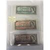Image 1 : 3 - 1954 CANADIAN BILLS $1, $2, $10 - QUEEN ELIZABETH II
