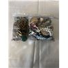 Image 1 : 2 BAGS OF MISC JEWELLRY AND PARTS, SOME WATCHES, ETC