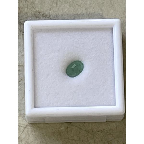 1.0CT NATURAL EMERALD, UNTREATED, OVAL CUT, 5.9*8.1MM