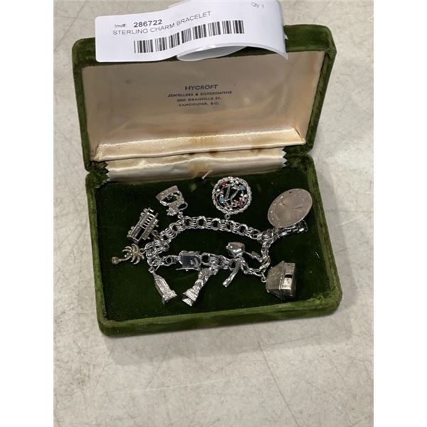 STERLING CHARM BRACELET