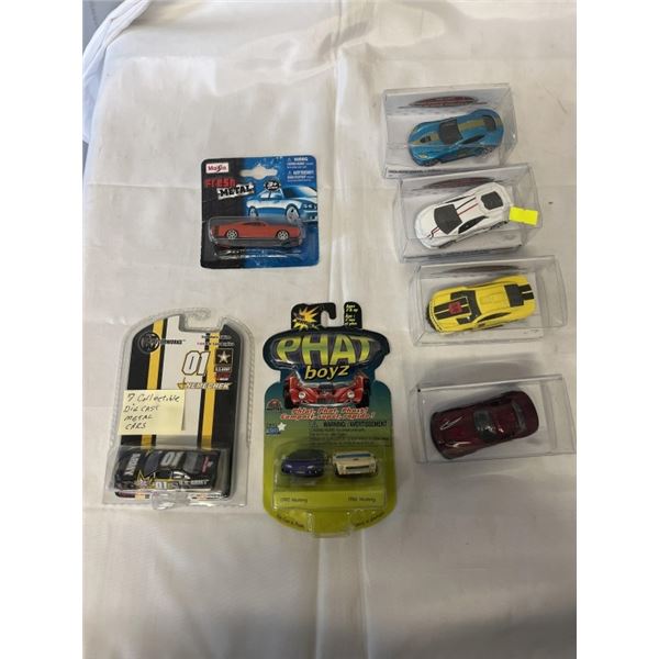 7 COLLECTIBLE METAL DIE CAST CARS