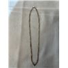 Image 1 : TWISTED STERLING SILVER NECKLACE, 18" LENGTH MARKED 925 ITALY