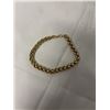 Image 1 : GOLD PLATED HEAVY TWISTED CHAIN BRACELET UNMARKED
