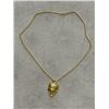 Image 3 : GOLD TONE NECLACLE WITH PENDANT AND BRACELET