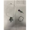 Image 1 : VINTAGE ABELONE CHOKER NECKLACE, BROOCH MARKED DURIE AND KANGAROO BRACELET