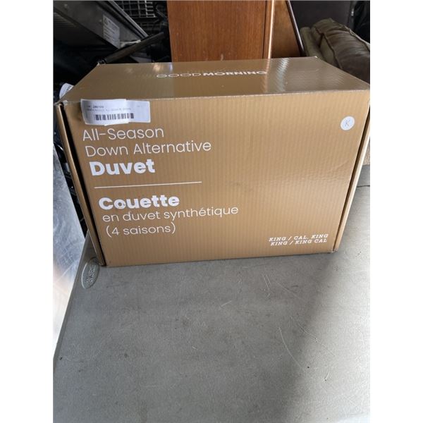 NEW KINGSIZE ALL SEASON  DOWN LATERNATIVE DUVET COVER