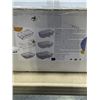 Image 3 : 2 NEW 9PC CLEAR PLASTIC FOOD STORAGE BIN SETS