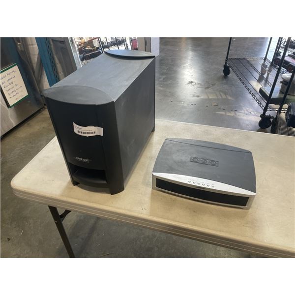 BOSE MEDIA CENTRE AND BOSE ACCOUTICMASS SUBWOOFER