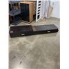 Image 1 : 2PC BLACK MODERN LOW MEDIA CABINET