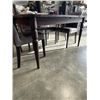 Image 3 : WOOD DINGING TABLE W/ 6 GREY DINING CHAIRS