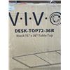 Image 3 : VIVO BLACK 71"X36" TABLE TOP AND BLACK ELECTRIC DUAL MOTOR DESK FRAME