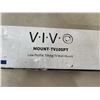 Image 3 : VIVO BLACK WALL MOUNTED METAL PEGBOARD & VIVO LOW PROFILE TILTING TV WALL MOUNT