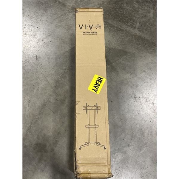 VIVO BLACK MOBLIE TV CART