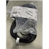Image 1 : AS NEW HEAVY DUTY 100FT INDOOR OUTDOOR 3 WIRE GROUNDED ELECTRICAL CORD, BLACK 14AWG