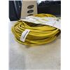 Image 2 : AS NEW HEAVY DUTY 200FT INDOOR OUTDOOR 3 WIRE GROUNDED ELECTRICAL CORD, YELLOW 12AWG