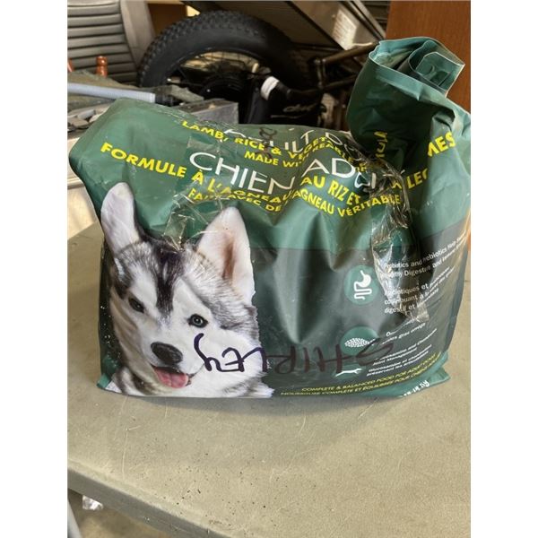 PARTIAL BAG OF KIRKLAND ADULT DOG FOOD